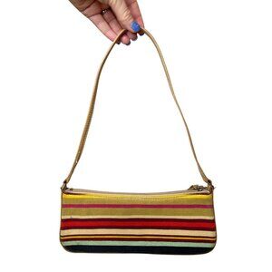 Y2K Aldo Striped Canvas Mini Shoulder Bag